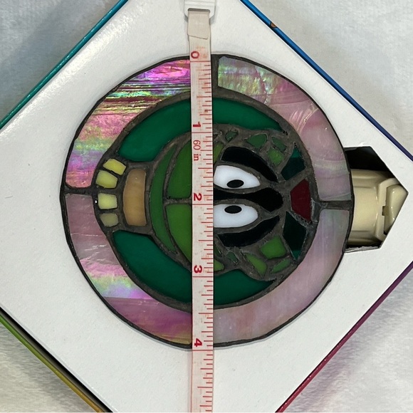 Vintage Marvin The Martian Inspired Stained Glass Night Light NIP 1996 NEW - Picture 8 of 14